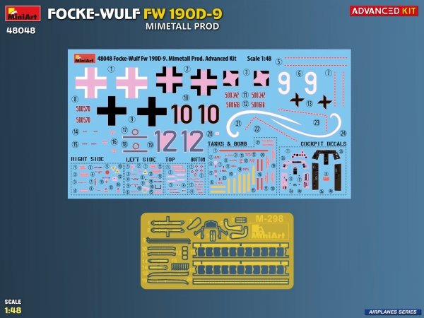 MiniArt 48048 FOCKE-WULF FW 190D-9. MIMETALL PROD. ADVANCED KIT 1/48