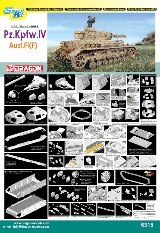 Dragon 6315 Pz.Kpfw IV Ausf. F1 (F) (1:35)