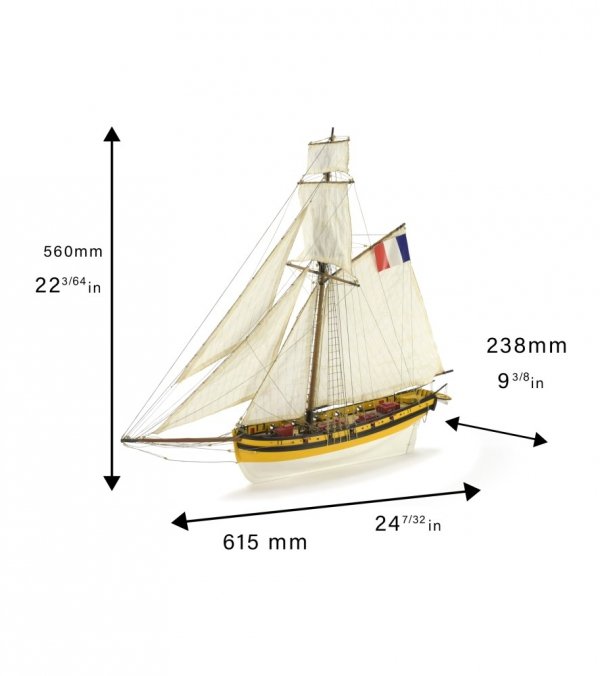 ARTESANIA LATINA 22401 Le Renard - kuter piracki 1/50