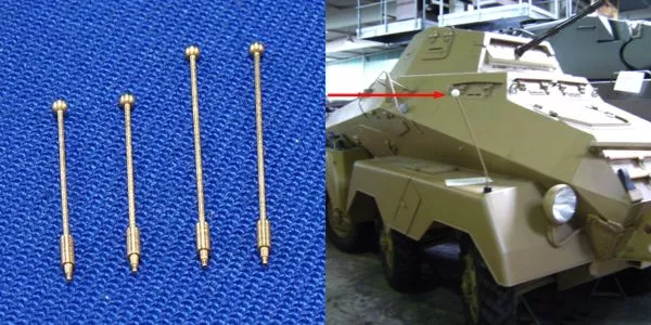 RB Model 35A01 Outline marker 2 x 13,8mm &amp; 2 x 17,9mm  For different military vehicle 1/35
