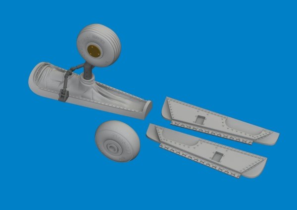 Eduard 6481143 P-40N tail wheel bay PRINT EDUARD 1/48