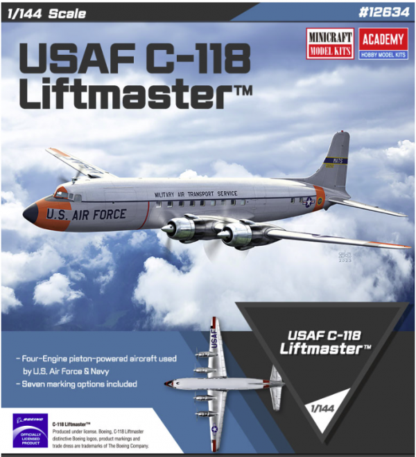 Academy 12634 USAF C-118 Liftmaster 1/144
