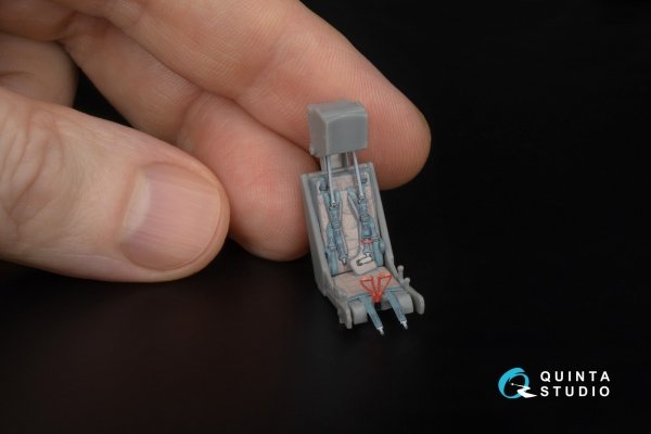 Quinta Studio QD+48602 L-39C 3D-Printed &amp; coloured Interior on decal paper ( Trumpeter )( with 3D-printed resin parts ) 1/48