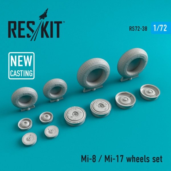 RESKIT RS72-0038 MI-8/MI-17 WHEELS SET 1/72