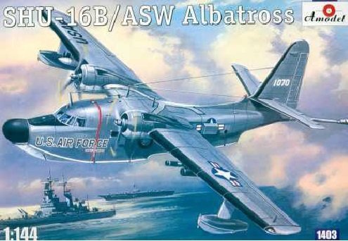 A-Model 01403 Grumman HU-16B/ASW Albatros USAF Twin-Engined Anti-Submarine-Warfare Amphibian (1:144)