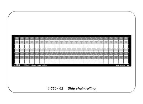 Aber 350-02 Ship chain railing (1:350)