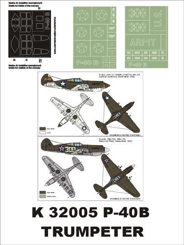 Montex K32005 P-40 B (USAAF) 1/32