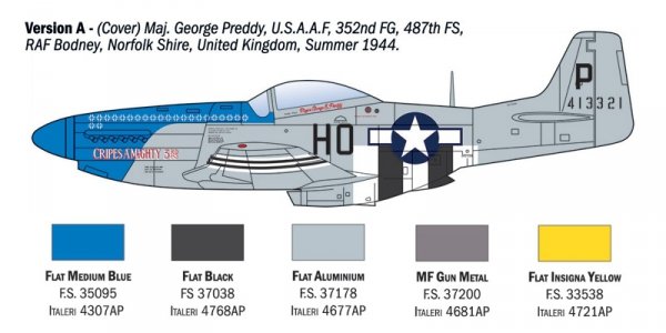 Italeri 1484 P-51D Mustang Aces 1/72