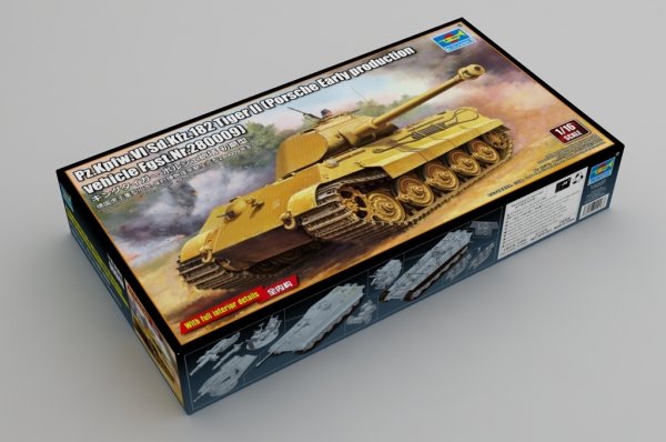 Trumpeter 00948 German Tiger II Heavy Tank - Porsche Turret Early Production 1/16