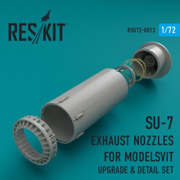 RESKIT RSU72-0013 Su-7 exhaust nozzles for Modelsvit kit 1/72