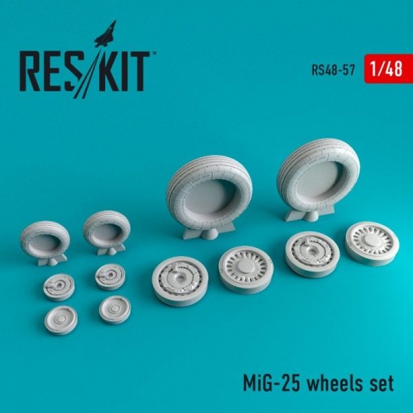 RESKIT RS48-0057 Mig-25 wheels set 1/48