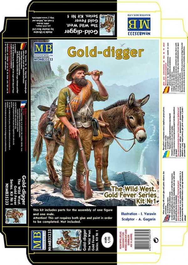 Master Box 35233 The Wild West. Adventures Series, kit No. 1. Gold-digger 1/35