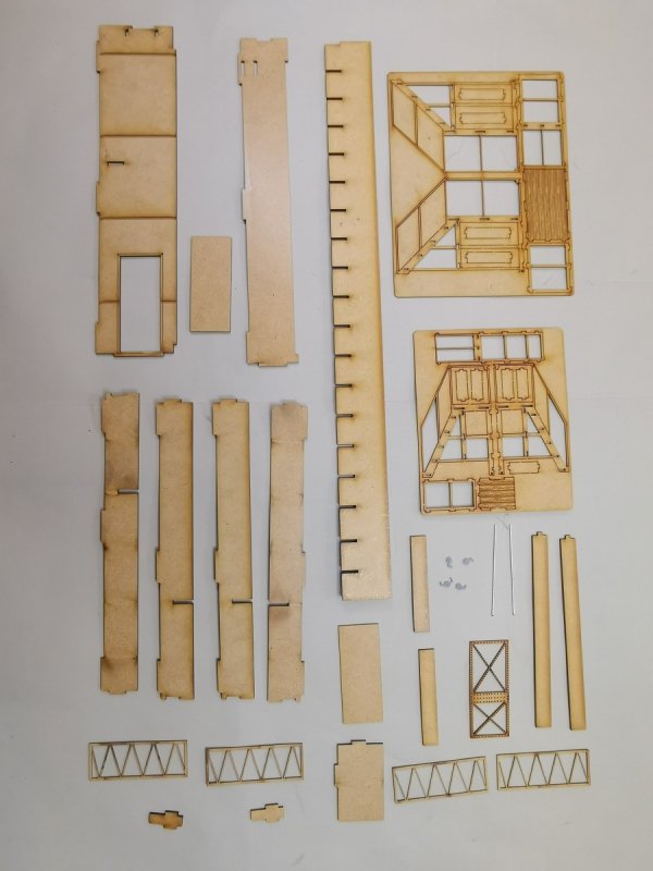 Daw Werk DWA032 Der Hangar - aircraft workshop diorama 1/32