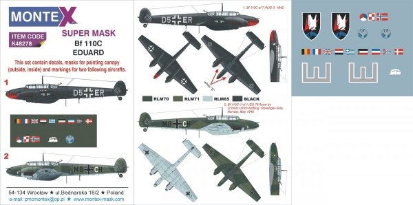 Montex K48278 Bf 110C 1/48