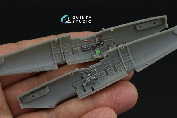 Quinta Studio QD72235 Spitfire Mk.Vc 3D-Printed &amp; coloured Interior on decal paper ( Airfix ) 1/72