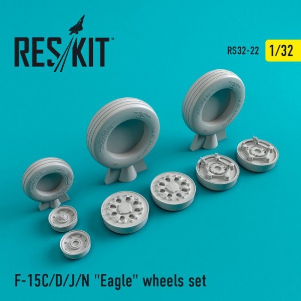 RESKIT RS32-0022 F-15 (C/D/J/N) &quot;Eagle&quot; resin wheels 1/32