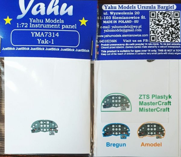 Yahu YMA7314 Yak-1 for Bregun 1/72