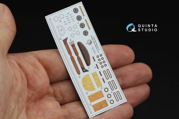 Quinta Studio QD32182 Nieuport XI 3D-Printed &amp; coloured Interior on decal paper (CSM) 1/32
