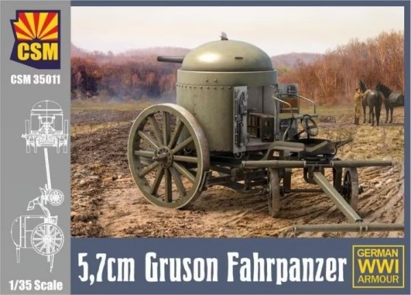 Copper State Models 35011 5,7cm Gruson Fahrpanzer