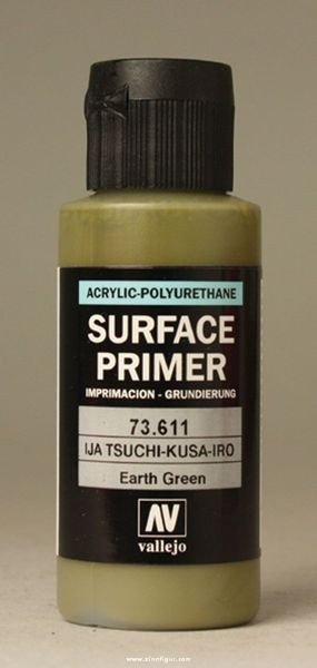 Vallejo 73611 Surface Primer IJA Tsuchi-Kusa-Giro (Earth Green) 60ml.