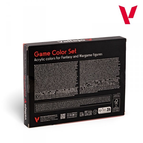 Vallejo 72188 Specialist Set - Game Color - Acrylic colors for Fantasy and Wargame figures 16x18ml