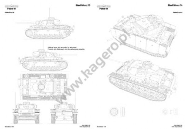 Kagero 7093 Panzer III Ausf. J/L/M/K EN/PL