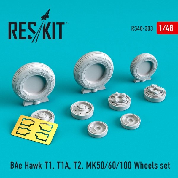 RESKIT RS48-0303 BAE HAWK T1, T1A, T2, MK50/60/100 WHEELS SET 1/48