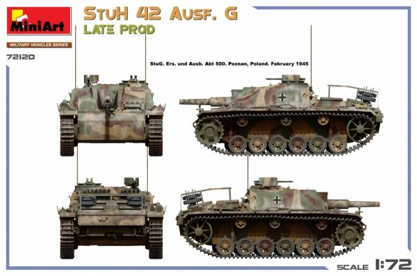 MiniArt 72120 StuH 42 Ausf. G LATE PROD. 1/72