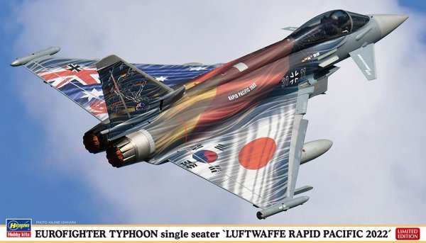 Hasegawa 02430 Eurofighter Typhoon `Luftwaffe Rapid Pacific 2022` single seater 1/72