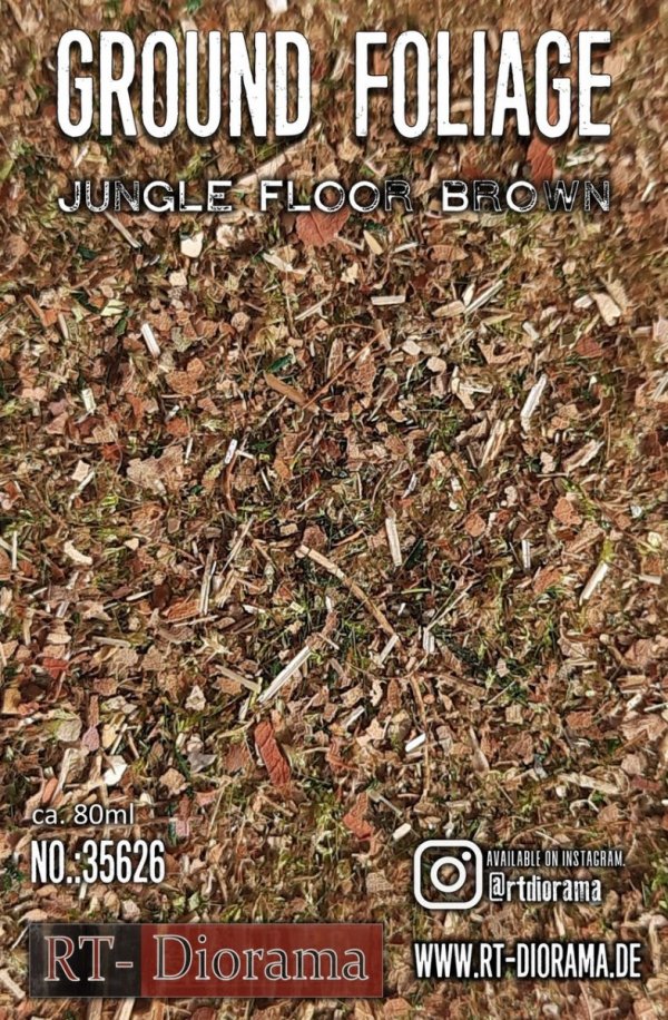 RT-Diorama 35626 Ground Foliage: Jungle Floor broun 80ml