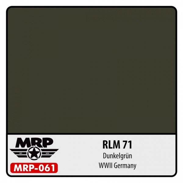 MR. Paint MRP-061 RLM 71 Dunkelgrun WWII German 30ml