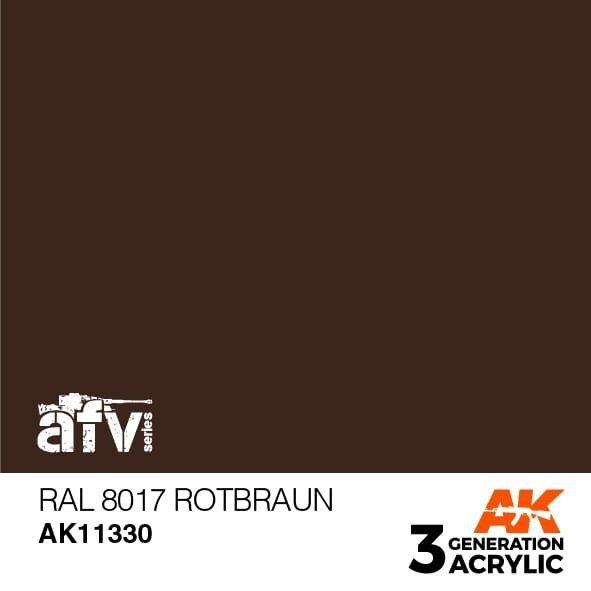 AK Interactive AK11330 RAL 8017 Rotbraun 17ml
