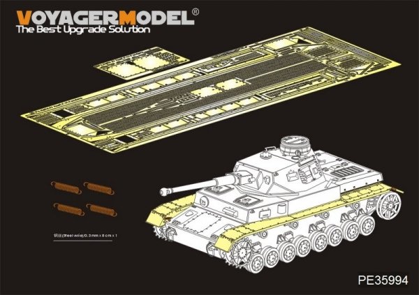 Voyager Model PE35994 WWII German Pz.Kpfw.IV Ausf.F-H Fenders For Border 35001 1/35