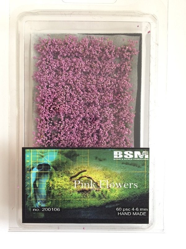 Bear`s Scale Modeling 200106 Pink Flowers 4-6mm (60 pcs)