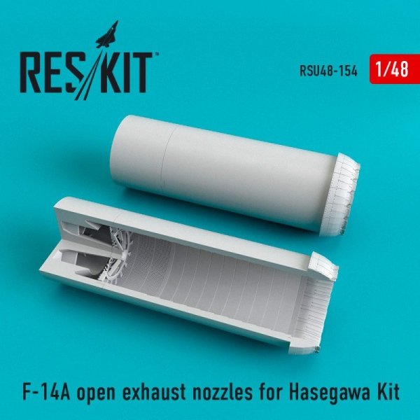 RESKIT RSU48-0154 F-14A open exhaust nozzles for Hasegawa kit 1/48
