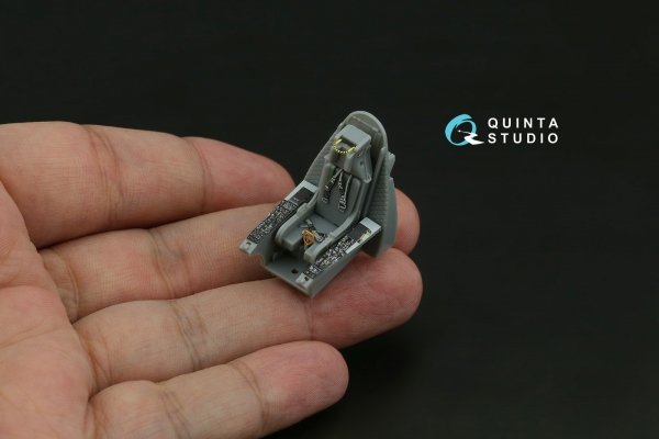 Quinta Studio QD48619 A-4C Skyhawk 3D-Printed &amp; coloured Interior on decal paper ( Hobby Boss ) 1/48