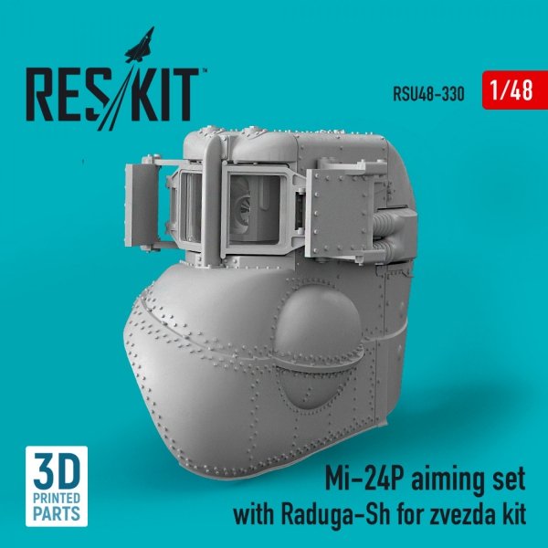 RESKIT RSU48-0330 MI-24P AIMING SET WITH RADUGA-SH FOR ZVEZDA KIT (3D PRINTED) 1/48