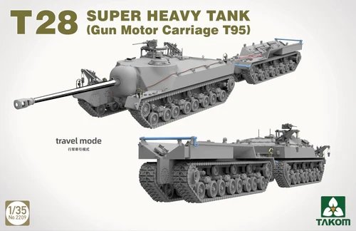 Takom 2209 T28 SUPER HEAVY TANK (Gun Motor Carriage T95) 1/35