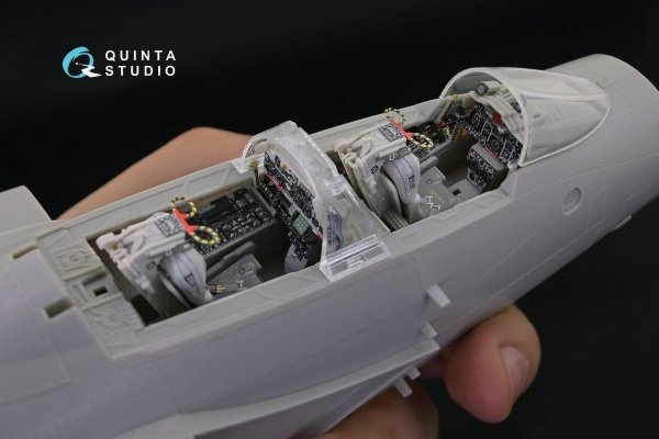 Quinta Studio QD32035 F-4C 3D-Printed &amp; coloured Interior on decal paper (for Tamiya kit) 1/32