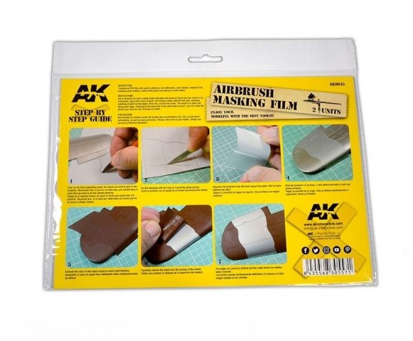 AK Interactive AK9045 Airbrusch Masking Film