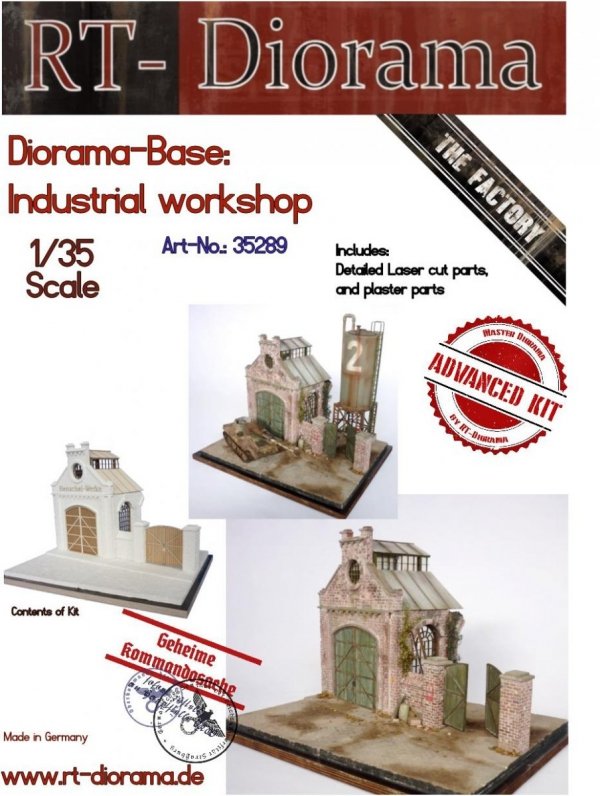 RT-Diorama 35289 Diorama-Base: Industrial Workshop 1/35