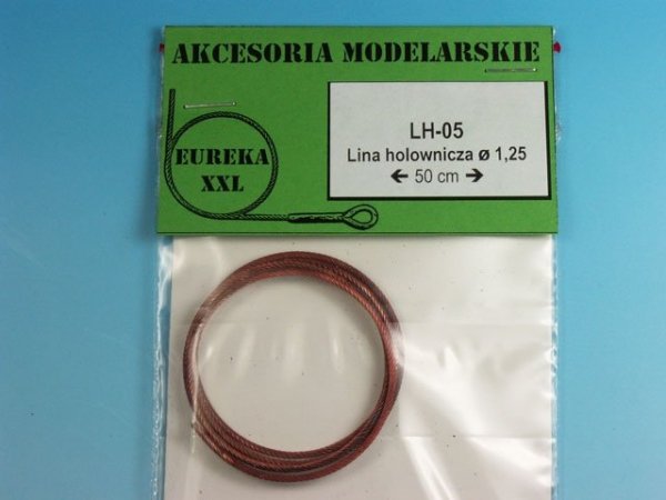 Eureka XXL LH-05 1.25mm x 50cm Metal wire rope, linka holownicza