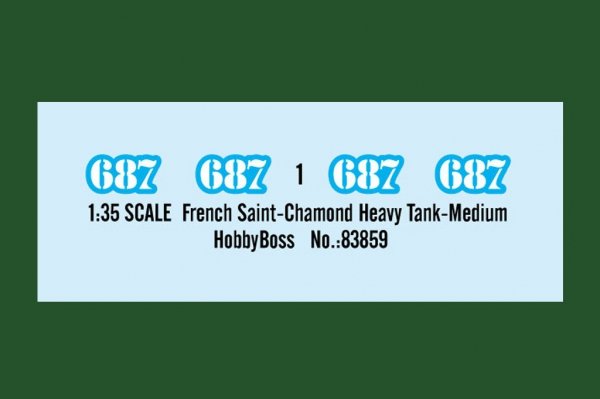 Hobby Boss 83859 French Saint Chamond Heavy Tank Medium