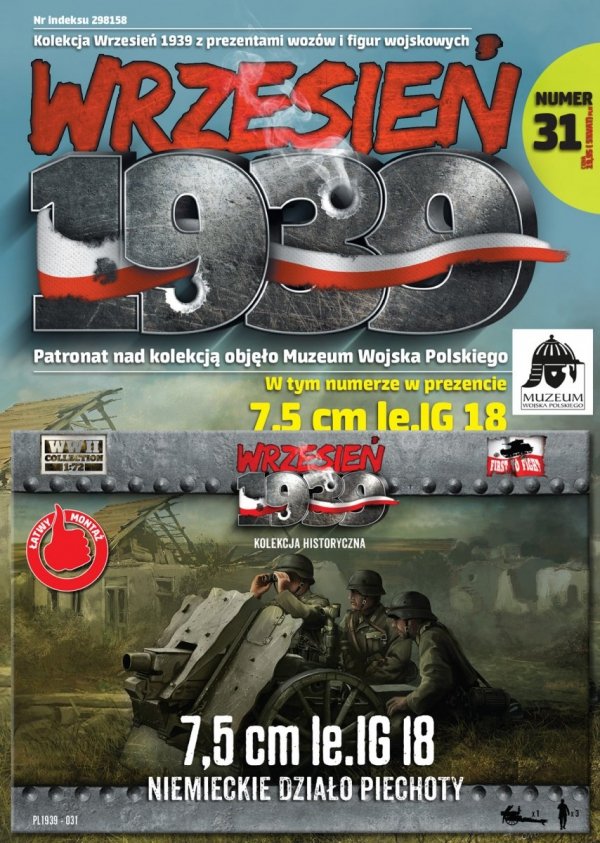 First to Fight PL031 Niemieckie działo piechoty 75 mm le. IG 18 (1:72)