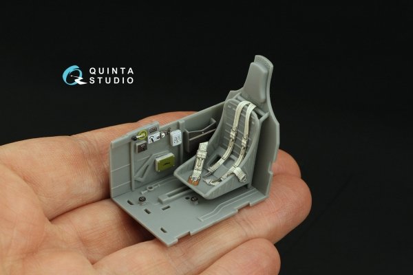 Quinta Studio QD32122 P-40E War Hawk 3D-Printed &amp; coloured Interior on decal paper (Trumpeter) 1/32