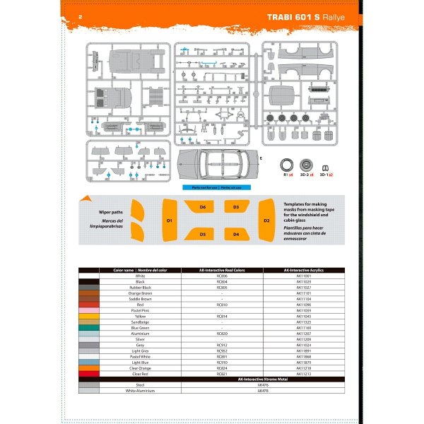 AK Interactive AK35034 Trabi 601 S Rallye 1/35
