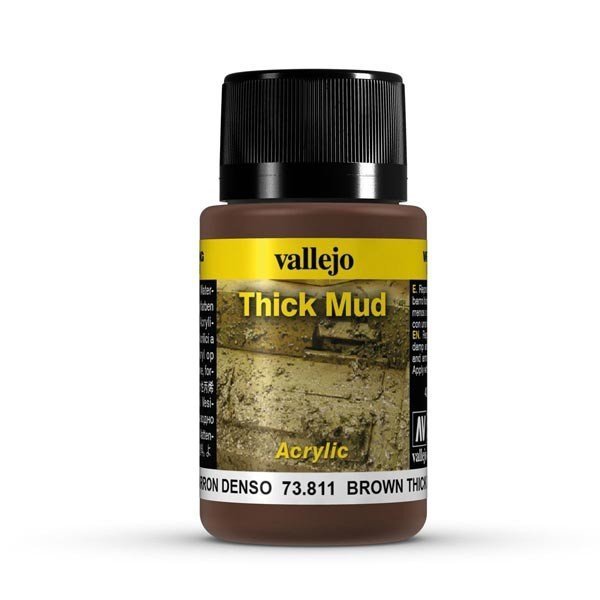 Vallejo 73811 Thick Mud -  Brown Mud 40ml