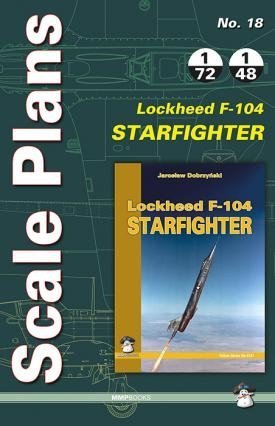 MMP Books 78722 Scale Plans No. 18 Lockheed F-104 Starfighter EN