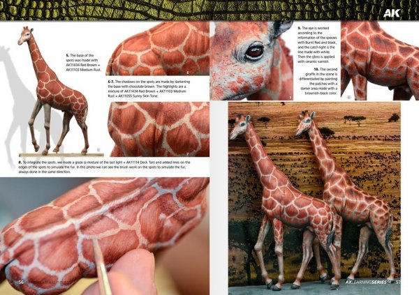 AK Interactive AK518 AK LEARNING 14: PAINTING ANIMAL FIGURES English