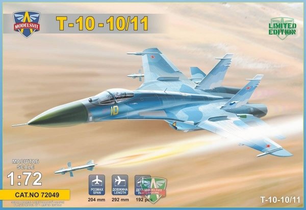 Modelsvit 72049 T-10-10/11 Advanced Frontline Fighter Prototype 1/72